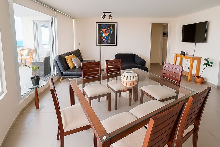 Estilo e espaço à beira-mar!